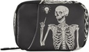 Pilule de squelette humain Boîte à pilules de 7 jours Pilule de voyage sac organisateur avec zipper Portable hebdomadaire Case Taille compacte pour support de supplément de vitamine