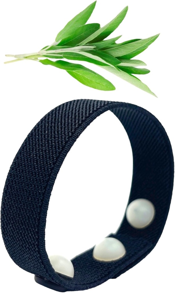 Cooling Hot Flash Wristband – Acudruck Band für Menopause, Nachtsüße, Stimmung, Schlaf, Emotionale Unterstützung – Aromatherapie Clary Sage Duft