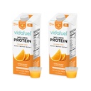 Vidafuel Protéines Boissons, 16g Protéines par 2oz Shot, 32 fl oz Carton, 2 Pack, Citrus, Collagène et Whey Boissons, Pas d'édulcorants artificiels
