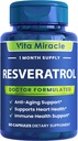 Resveratrol Supplement 1200mg Hohe Potenz - Organische Trans Resveratrol mit verbesserter Absorption für zelluläre und kognitive Gesundheitsergänzungen - Non GMO Vergleichen Diese 1200 mg zu anderen 500mg oder 1000mg