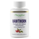 Paradise Herbs Hawthorn Berry, Active Whole Spectrum Extract, Super Potent, Ultra Pure, Vegan, Non-GMO, Glutenfrei, 60 vegetarische Kapseln