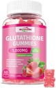 Glutathion Kollagengummis Ergänzung: Vitamine C, E, D&B12 Glutathion Ergänzung 1000mg Formel für Antioxidans Unterstützung Haut Aufhellung Anti-Aging