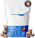 XEELA Plant Based Vegan Protein Powder - Unabhängig getestet - 25g High Protein, Pea Protein für Männer & Frauen - Vitamine & Minerals, Non GMO, Dairy & Gluten Free, LowCarb & LowFat (Peanut Butter Cup)