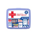 BAND-AID Brand Travel Ready Portable Emergency First Aid Kit für Minor Wound Care, Perfekt für Zuhause, Auto, Reisen, Camping Essentials & Outdoor Notfall Kit, 80 Stück