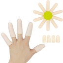 Gel Finger Cots, Finger Protector Support (14 PCS) NEU MATERIAL Finger Sleeves Groß für Trigger Finger, Hand Eczema, Finger Cracking, Finger Arthritis und mehr. (10pcs Long + 4pcs Short)