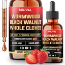 10in1 Wormwood Liquid Drops mit Wormwood, Black Walnut, Ganze Tücher & 7 Mehr - Unterstützung Verdauung, Immun - 2 Fl Oz - 60 Tage