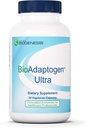 Nutra Biogenèse Bioadaptogène Ultra - Suppléments Adaptogènes, Complexe d'herbes Adaptogènes pour les hommes et les femmes, Ashwagandha, Rhodiola Rosea, Ginseng pour le soutien du stress mental - 60 capsules