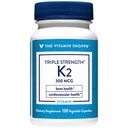 Triple Strength Vitamin K2 a" Knochengesundheit a" 300 MCG (120 Gemüsekapseln)