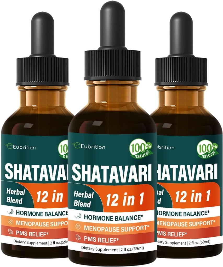 Shatavari Hormon Harmony Tropfen für Menopause Relief & PMS Unterstützung, 12-in-1 Kräutermischung mit Wild Yam & Vitex Berry, 6oz