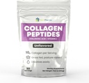 Collagen Peptide Pulver mit Hyaluronsäure und Vitamin C, fördert Haare, Nagel, Haut, Knochen und Gelenke Gesundheit, Unflavored Collagen Protein Powder, 30 Servierungen, 10,8 Unze