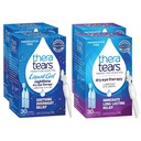 TheraTears Nachttherapie Lubricant Augentropfen für trockene Augen, Konservierungsfrei, Single-Use Vials, Klar, 60 Zähler, 0.6 Fl Oz mit TheraTears Augentropfen für trockene Augen, 60 Count Single-Use Vials