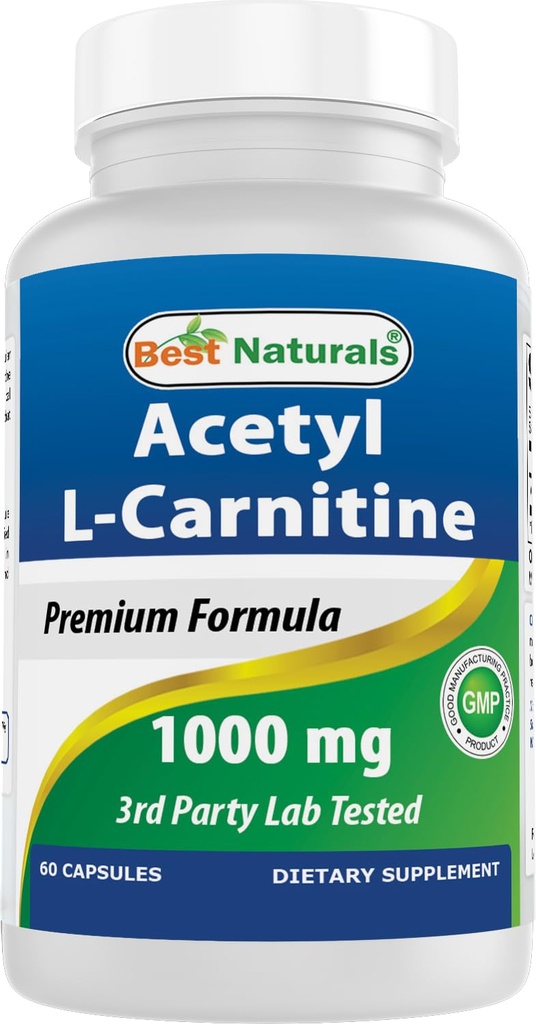 Best Naturals Acetyl L-Carnitin 1000mg Kapsel, 60 Zähler