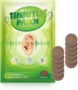 Tinnitus Patch für Ringe Ohren,Tinnitus Ohr Patches Natürliche Formel für Earaches (12 Patches)