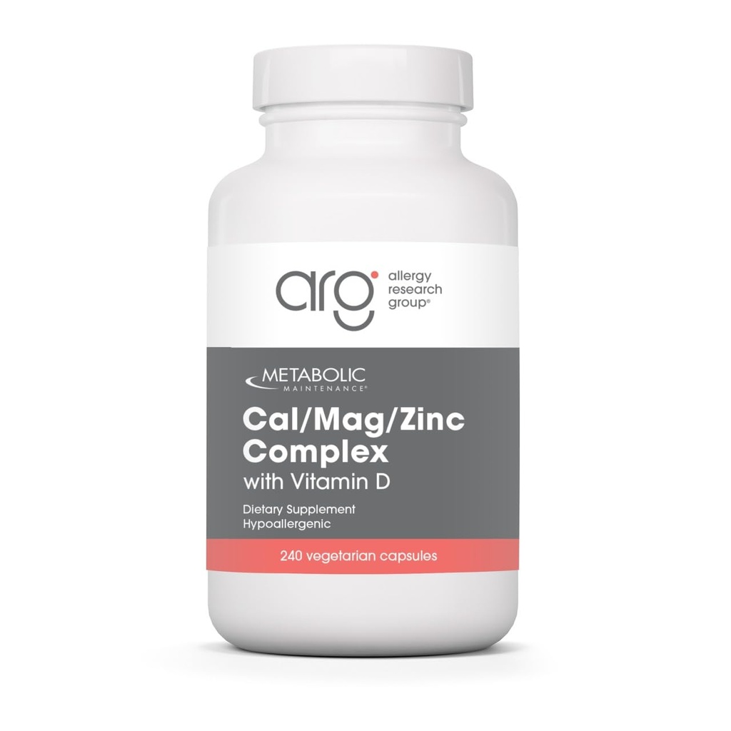Metabolic Maintenance Cal Mag Zink Complex mit Vitamin D-3 - Höhere Absorption für Knochen + Herzunterstützung (240 Kapseln)