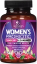 Probiotiques pour les femmes 60 milliards CFU - 16 souches, prébiotiques et canneberges, PH Balance, santé digestive, soutien vaginal et immunitaire, probiotiques pour la santé des femmes, stable - 60 capsules