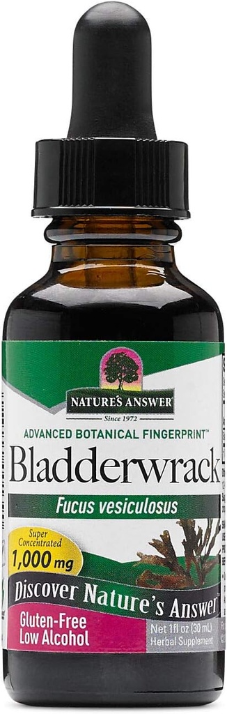 La réponse de la nature Bladderwrack Thallus avec un faible alcool organique 1 Fluid Ounce
