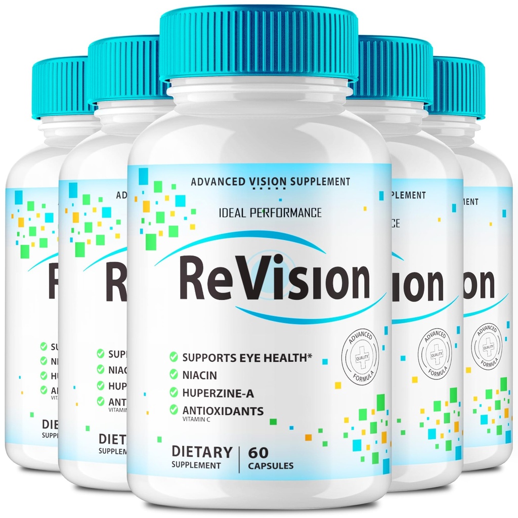 IDEAL PERFORMANCE (5 Pack) Revision Eye Supplement Pills Advanced Vision 2.0 Eye Care Complex Vitamin Capsules Pro (300 Kapseln)