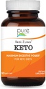 Real-ZymesTM KETO Supplément aux enzymes digestives avec des probiotiques pour une meilleure digestion - Support naturel pour le soulagement du blottis, du gaz, de l'éblouissement, de la diarrhée, de la constipation, de l'IBS, etc. - 90 capsules