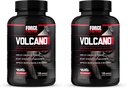 Kraftfaktor Volcano Pre Workout Nitric Oxid Booster Ergänzung für Männer mit Kreatin und L-Citrulline zu erhöhen und Energie, helfen Muskel, bessere Pumpe und Workout, 120 Kapseln (Pack von 2)