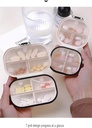 Pretty Pill Organizer Pill Box et 7 grands compartiments pour tenir les vitamines Cod suppléments d'huile de foie médicaments et bijoux etc. (blanc de lait)