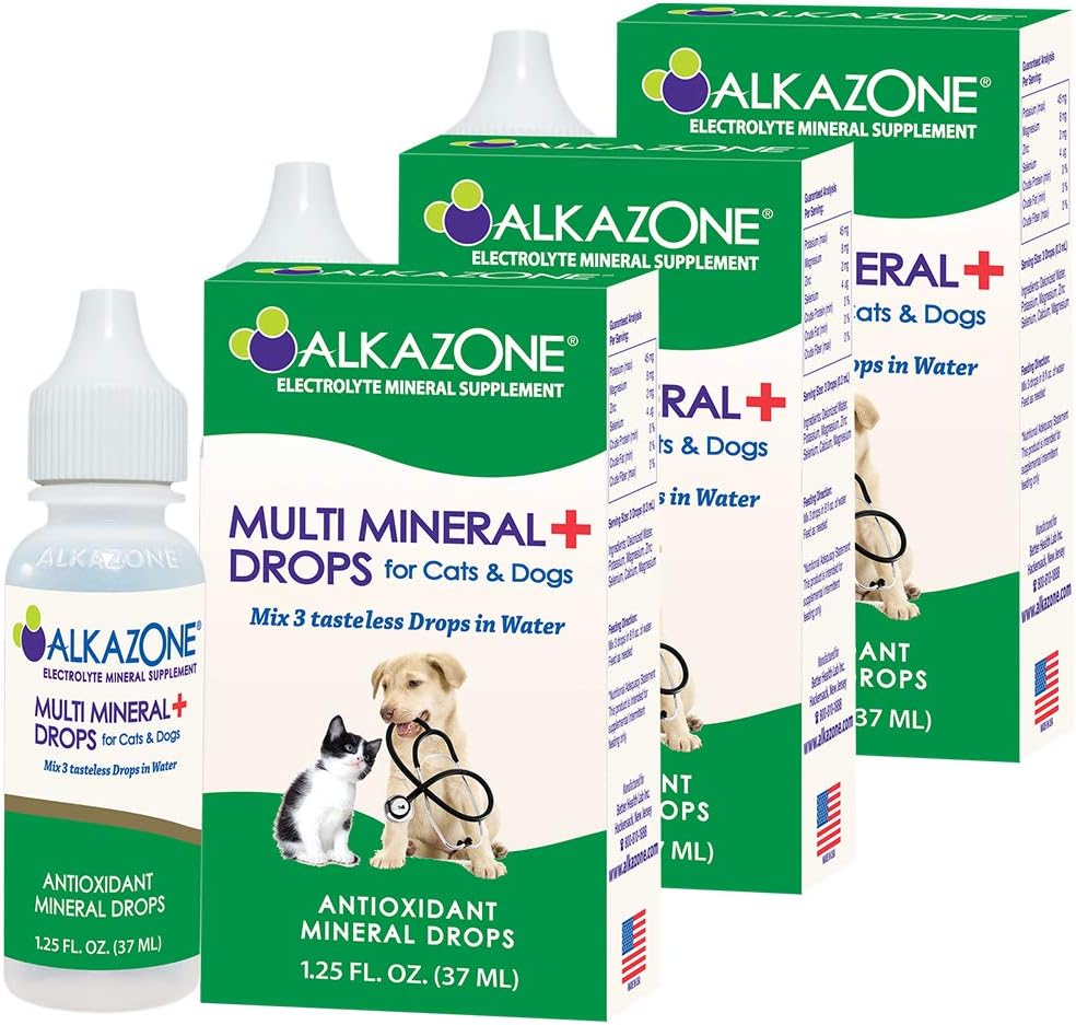 Alkazone Alkaline Multi Mineral Drops pour chats et chiens