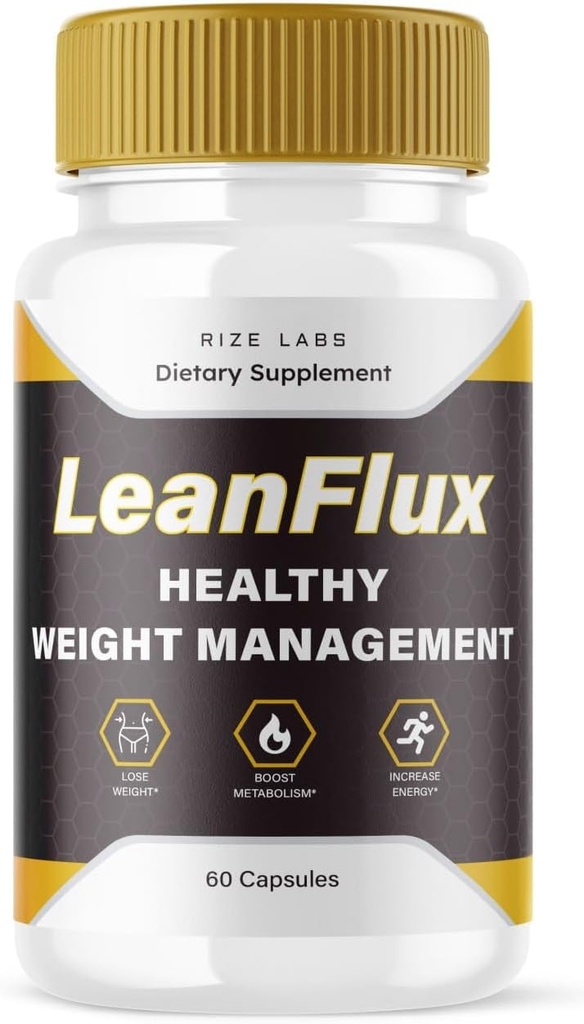 rize labs LeanFlux - Lean Flux Gewichtsverlust BAT-Levels zu erhöhen, Leanflux Bewertungen Nicht-GMO leicht zu schlucken Ergänzung Pillen, Gewinnen Brown Adipose Tissue BurnFat (60 Kapseln)