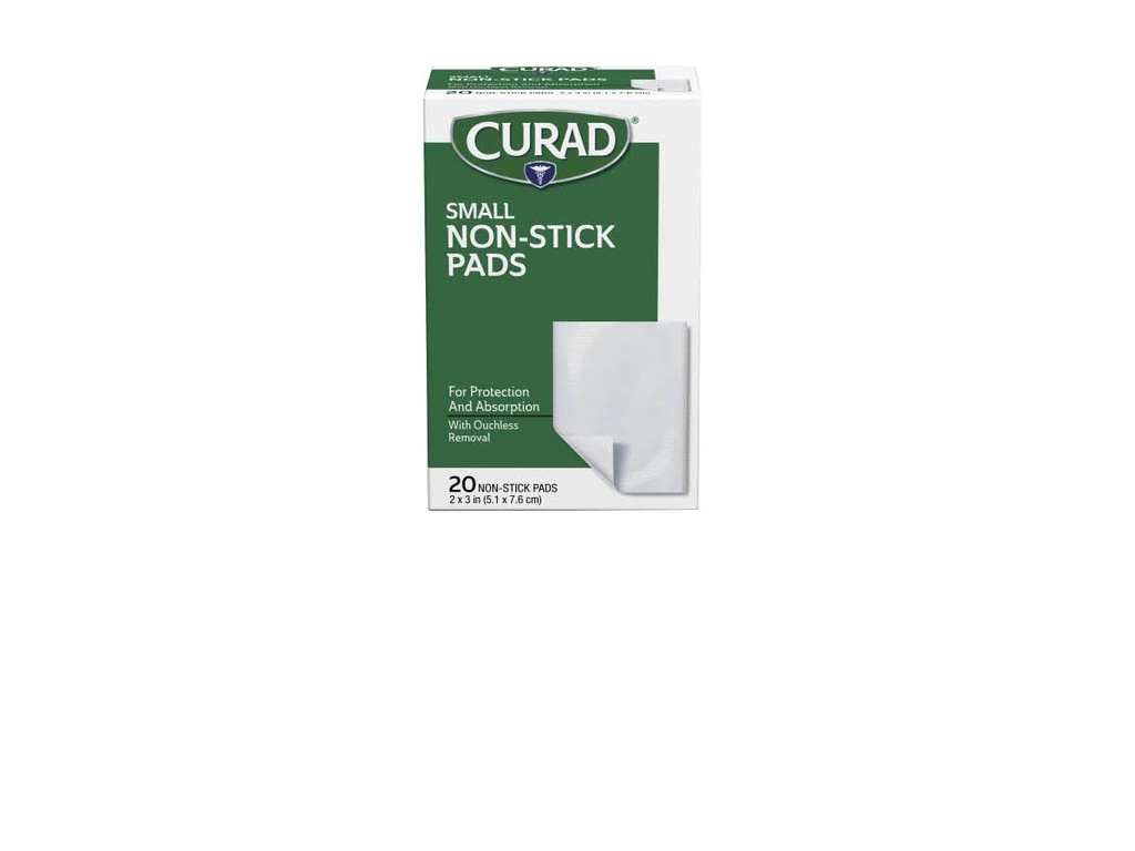 Plaquettes non stick Curad, 2 X 3 pouces (5,1 x 7,6 cm), 20 chiffres