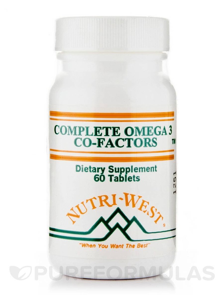 Complete Omega-3 Co-Factors (Adult Formula) - 60 Tabletten von Nutri West
