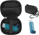 CaseSack Asthma Inhaler Halter Hülle, Kompakte und robuste Hülle für Handy Inhalator für Erwachsene und Kinder, mit Zimmer für Pillen und andere Essentials (schwarz)