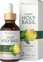 Carlyle Holy Basil Tincture | 2 Fl Oz | Liquid Extract Supplement | Tulsi Leaf | Vegetarische Tropfen | Non-GMO, Glutenfrei