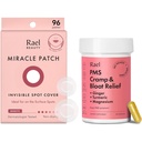 Rael Bundle - Invisible Spot Cover Pimple Patches (96 Count) & PMS Supplement für Damen (28 Kapseln)