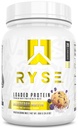 RYSE Loaded Protein Powder - Blueberry Muffin - 25g Whey Protein Isolate & Concentrate with Prebiotic Fiber & MCTs - Low Carb, Low Sugar, Digestive-Friendly - 20 Servings / 1.5 lb Tub