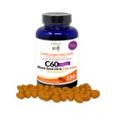 C60 Complete - Carbon 60 (Fullerene) mit schwarzem Seed Oil & Curcumin - Antioxidante Ergänzung - für Langlebigkeit & kognitive Funktion - Alle natürlichen - 150 Gel Kapseln
