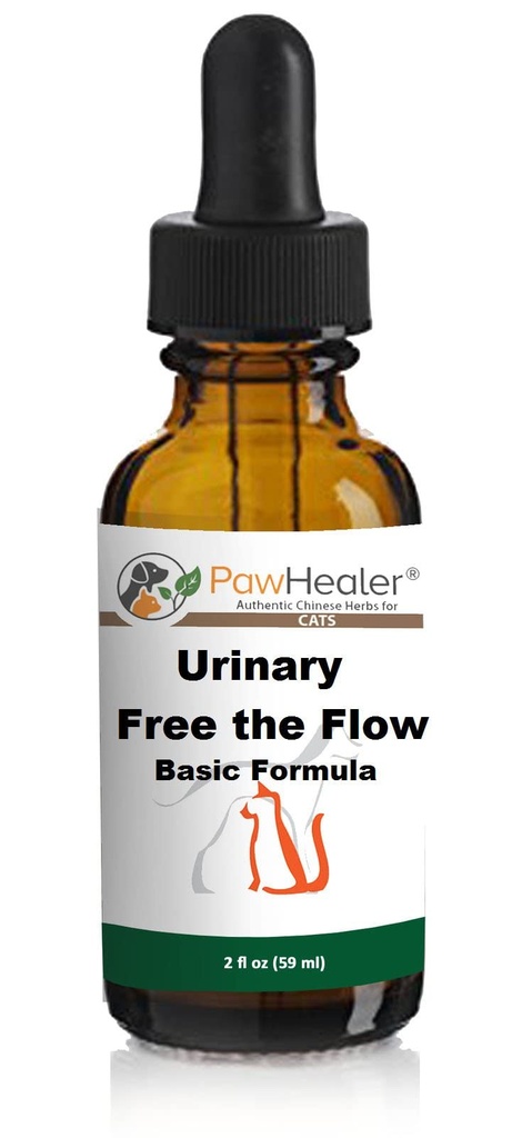 Cat & Small Dogs - Bladder Remedy for Stones & Crystals: 2 fl oz (59 ml) - Urinary Free The Flow - Basic - Made in USA - Works Great for Über 15 Years in The Herbal Business....