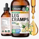 BIO KRAUTER Leg Cramps Tincture mit Quinine - Ginger & Chamomile Flüssige Extrakte für Leg Cramps - Natürliche Alkohol &amp; Zucker freie Formel - Vegan Tropfen 4 Fl.Oz.