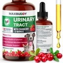 MaxBuddy Natural UTI Treatment Support - Cranberry Urinary Tract Infection Care & Prevention Assistance for Cats and Dogs – Kidney & Bladder Wellness Supplement Drops - Unterstützung für Urine Flow