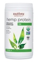 Nutiva Protéine de chanvre biologique traitée à froid provenant d'organismes non génétiquement modifiés, graines de chanvre canadiennes d'élevage durable, 15 G, 16 onces