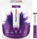 PARTYAID GO feel good ce soir et demain, Zéro sucre, 5-HTP, complexe B, chardon de lait, électrolytes, aucun parfum artificiel ou édulcorants, sans caféine, 30 comte (paquet de 1)