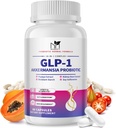 Supplément probiotique d'Akkermansia pour les femmes et les hommes, Prébiotiques naturels pour la digestion, la santé gustative, l'énergie, la santé globale, supplément digestif avec les lsoflavones de soja, Bromelain, 60 capsules
