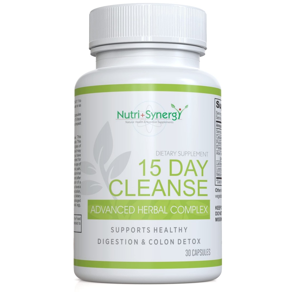 15 Day Cleanse Advanced Herbal Complex - Colon Cleanse and Detox - Amélioration de la santé intestinale