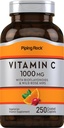 Piping Rock Vitamine C 1000mg.250 Caplets avec bioflavonoïdes et roses HIPS.