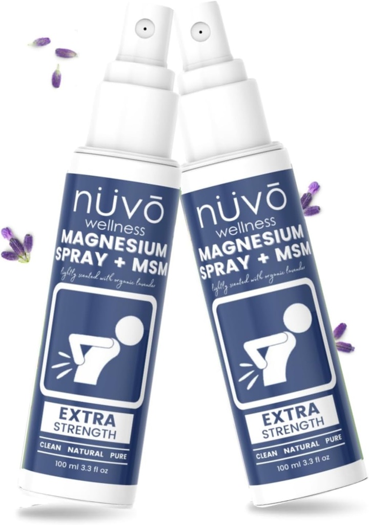 Magnesium Öl Spray mit MSM - leicht mit Lavender - Produkt von Kanada (100 ml (Pack von 2))
