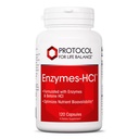 PROTOKOLL FÜR LIFE BALANCE Enzymes-HCl - Verdauungsenzyme mit Bromelain - Full Spectrum of Proteases - Verdauungsergänzung - Soy & Dairy Free - 120 Kapseln