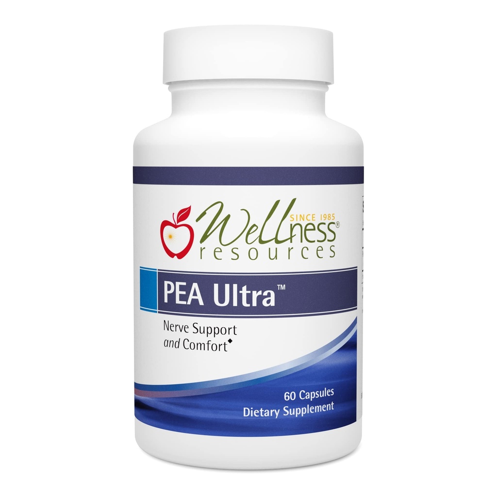 Wellness Ressourcen Pea Ultra mit Levagen+ High Absorption Pea Supplement für minderwertige Schmerzen, gemeinsame Gesundheit, Schlafunterstützung, Gehirngesundheit & Stress Support - Palmitoylethanolamid 300mg, 60 Kapseln