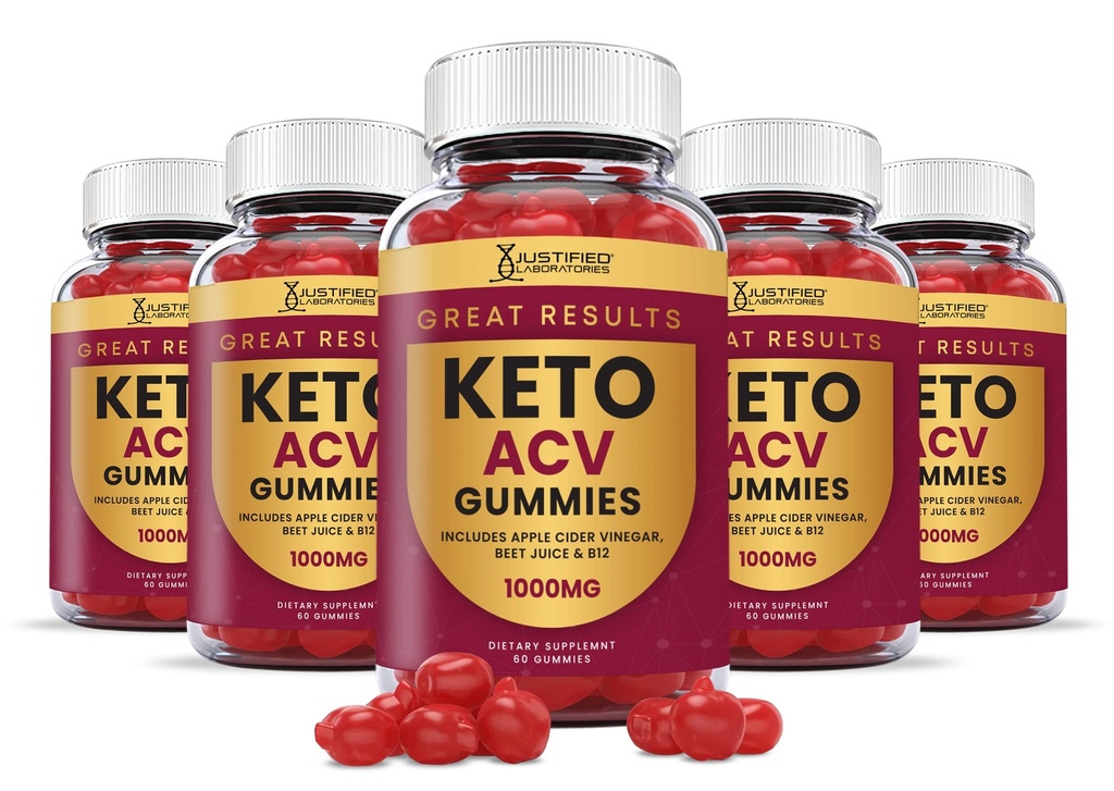 (5 Pack) Große Ergebnisse Keto ACV Gummies Fortgeschrittene Formel 1000MG Große Ergebnisse Keto Gummies Apfel Apfel Apfel Apfelegar Formuliert mit Granatapfel-Fettsaft Pulver B12 Vegan Non GMO 300 Gummys