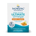 Nordic Naturals Zero Sugar Ultimate Omega Gummy Chews - Tropical Fruit - 54 Gummy Chews - Non GMO - Optimale Wellness - 27 Portionen