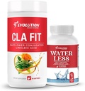 Evolution Advance Sport Nutrition CLA Fit – Safflower Conjugated Linoleic Acid Supplement, Unterstützung Lean Muscle Maß, Förderung von Energie (90 Softgels)+Wasser Weniger – Reduziert Wasserretention (60 Kapseln)