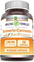 Erstaunliche Formeln Turmeric Curcumin mit Bioperine 3000 mg Pro Servieren | 90 Veggie Kapseln Ergänzung | Non-GMO | Gluten Free | Made in USA