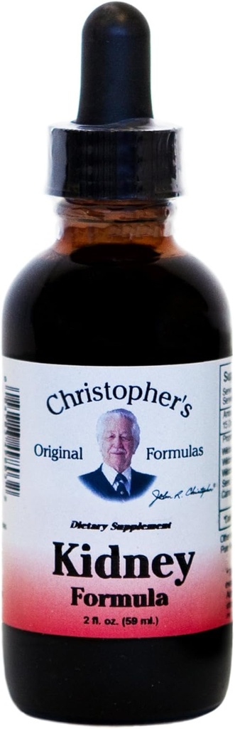 Christopher's Original Formeln Nierenextrakt, Kräuter-Unterstützung mit Ginger Root, Goldenseal & Juniper Berry, 2 oz Flüssigkeit