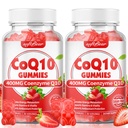 softbear CoQ10 Gummies 400mg Coenzyme Q10 Supplément pour adultes, haute absorption coq10 Plus Oméga-3, Magnésium, Vitamine B3 & Zinc pour l'énergie cellulaire et l'antioxydant, Fraise Flavor 120 Compte